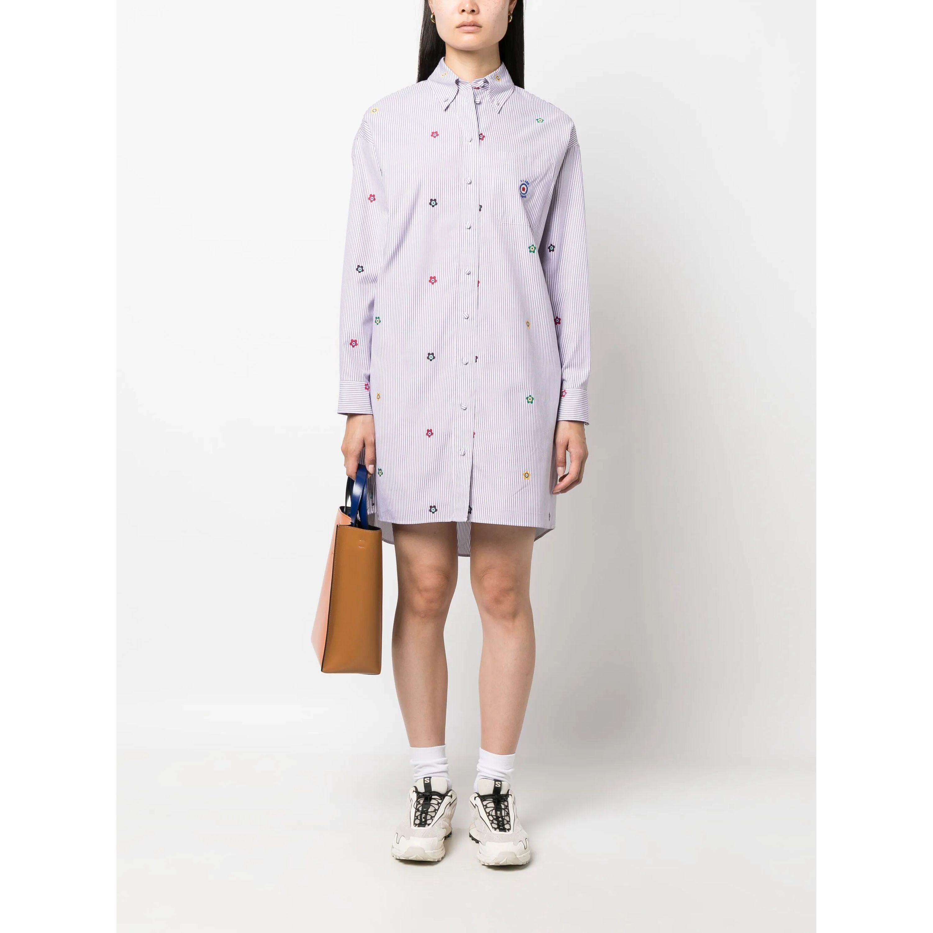 KENZO Mini suknelė moterims, Rožinė, Kenzo target shirting dress 2