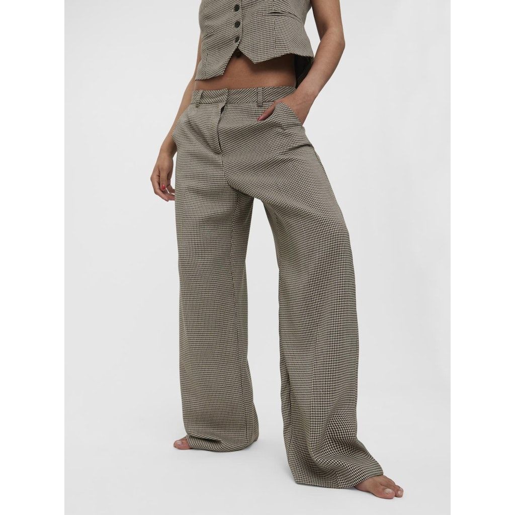 VERO MODA Kelnės moterims, Pilka, VMTROIAN MR WIDE HOUN 4