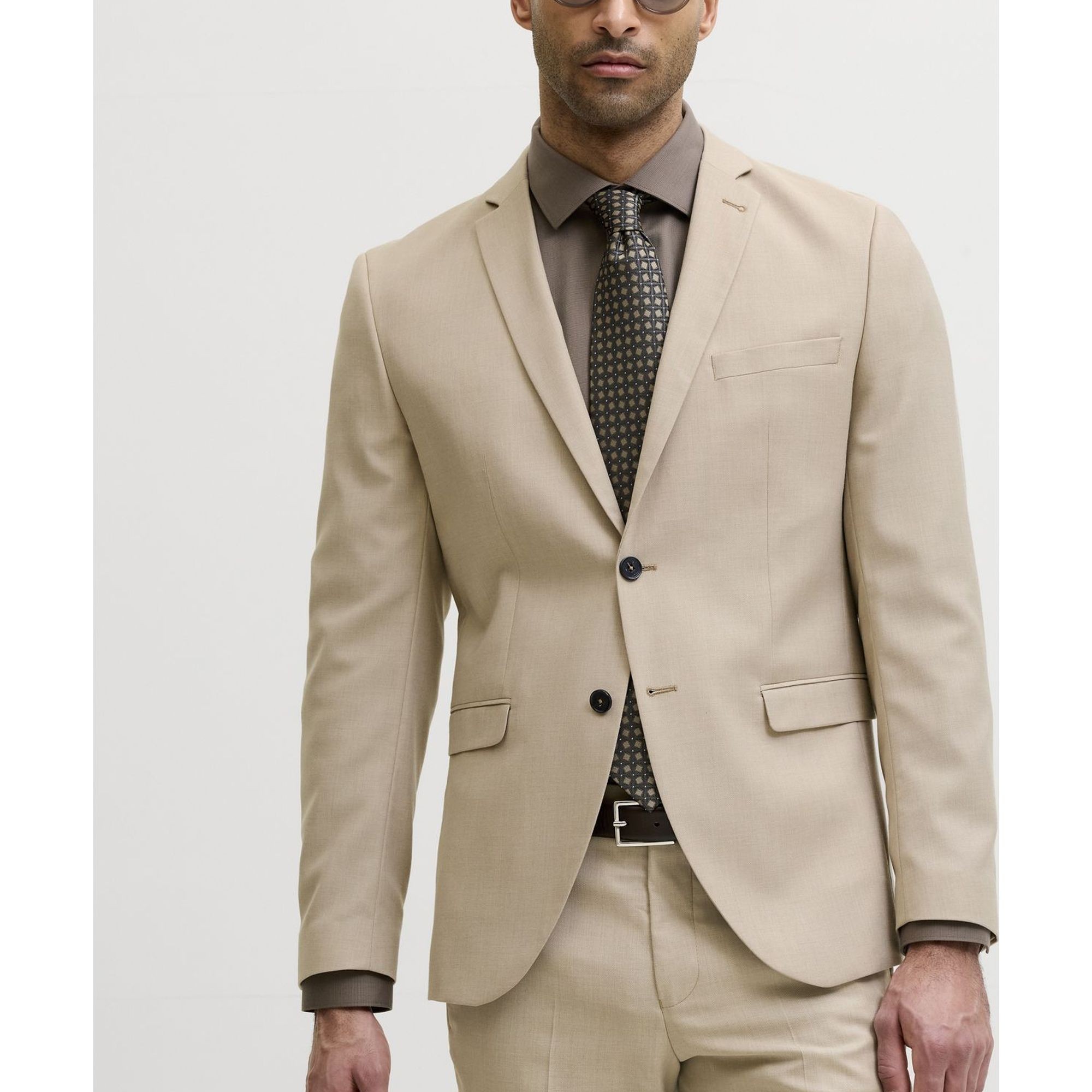 JACK & JONES Švarkas vyrams, Smėlio, Jprsolarisblazers 7
