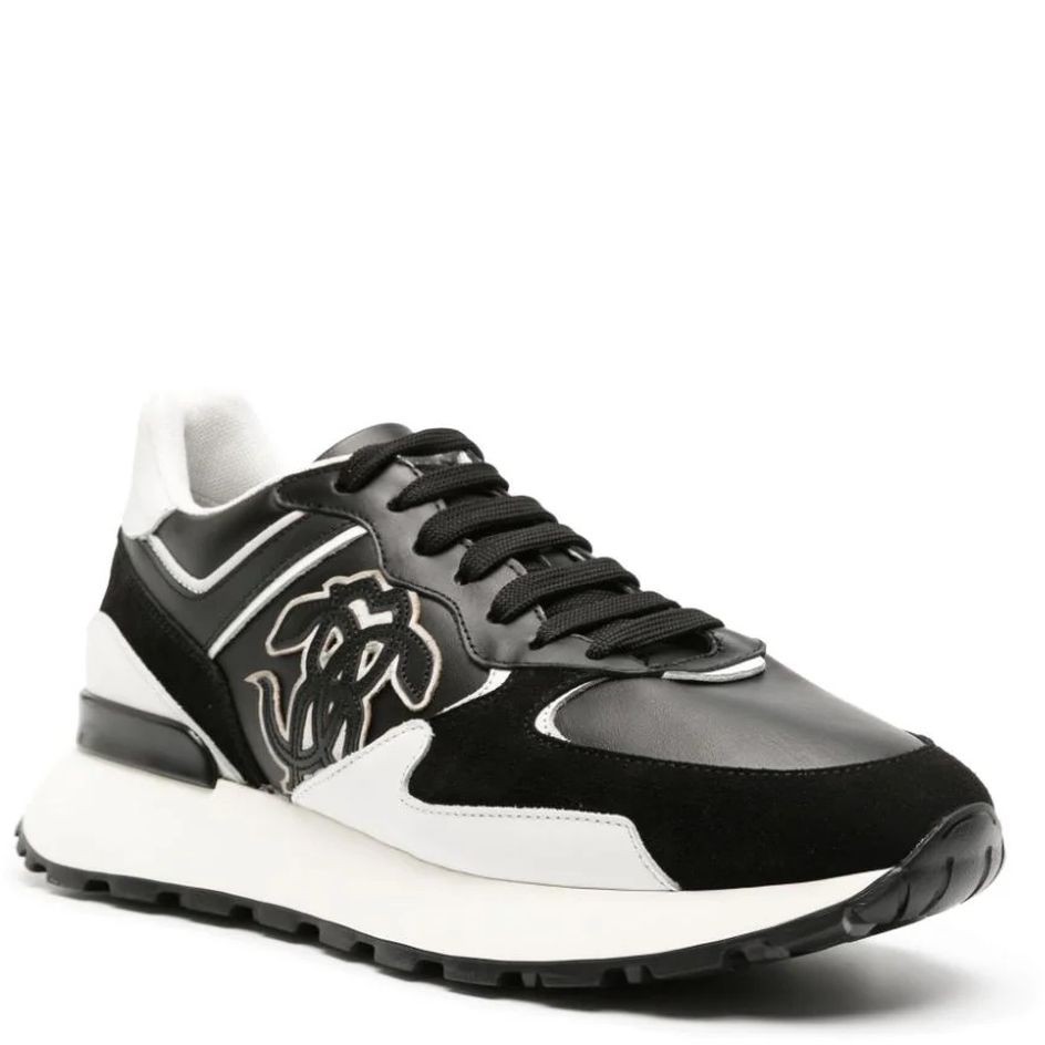ROBERTO CAVALLI Laisvalaikio bateliai vyrams, Juoda, Sneakers 1