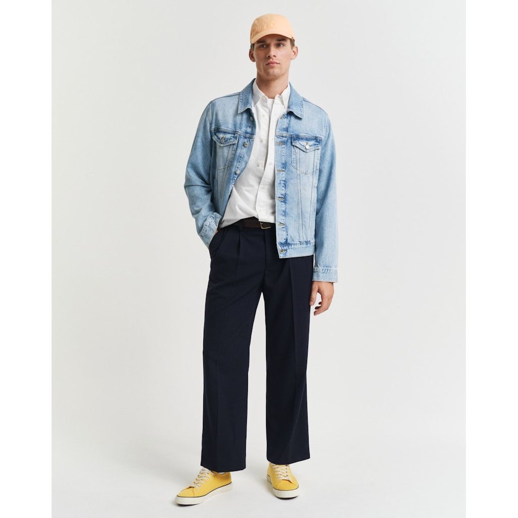GANT Marškiniai vyrams, Balta, REG OXFORD SS SHIRT 5