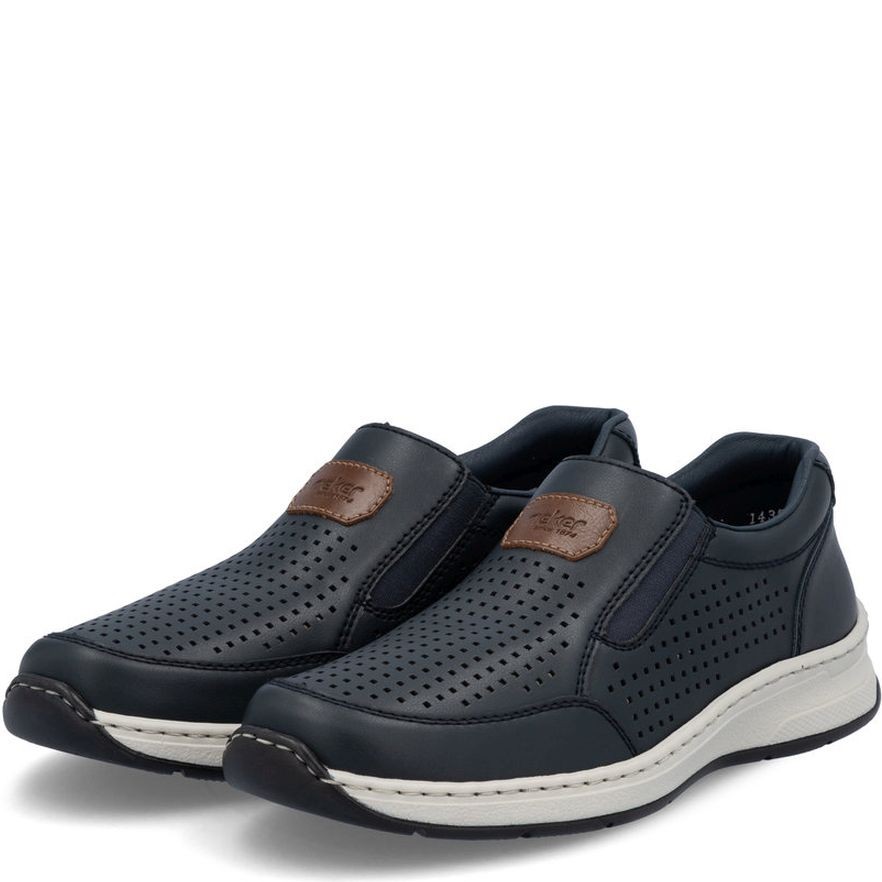 RIEKER Loaferiai vyrams, Mėlyna, Loafers 7