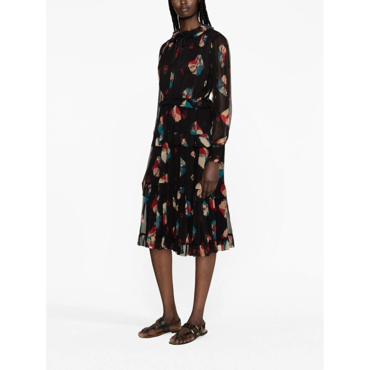 ULLA JOHNSON Midi suknelė moterims, Balta, Reina Dress 4