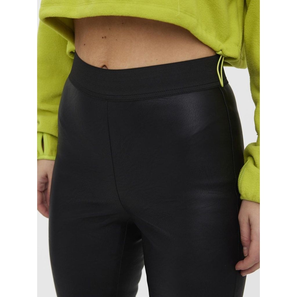 VERO MODA Kelnės moterims, Juoda, VMSTORM HR PL CUT LEG 6