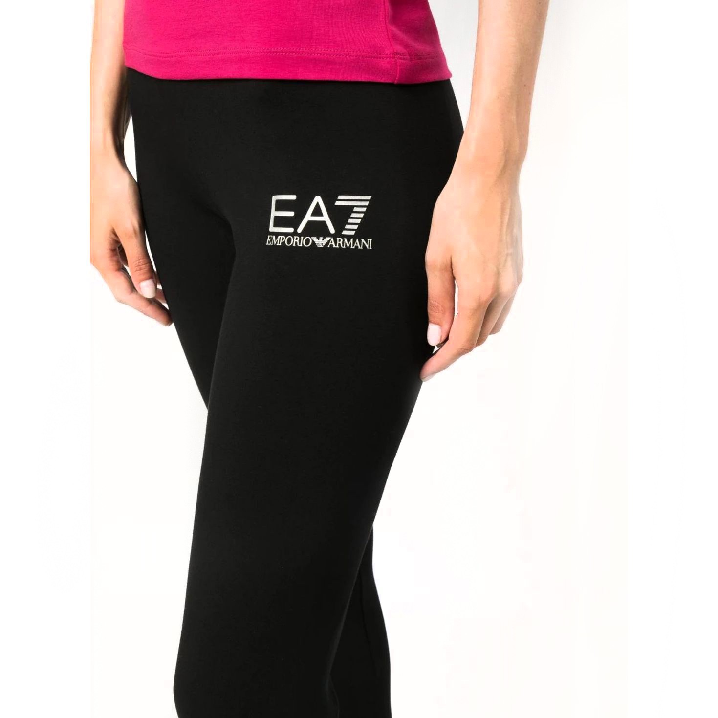 EA7 Tamprės moterims, Juoda, Leggings 4