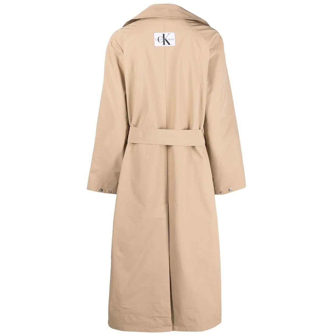 CALVIN KLEIN JEANS Lietpaltis moterims, Smėlio, Oversized trench coat 2