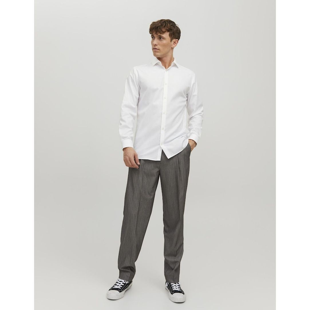 JACK & JONES Marškiniai vyrams, Balta, JPRBLAPARKER SHIRT L/S 4