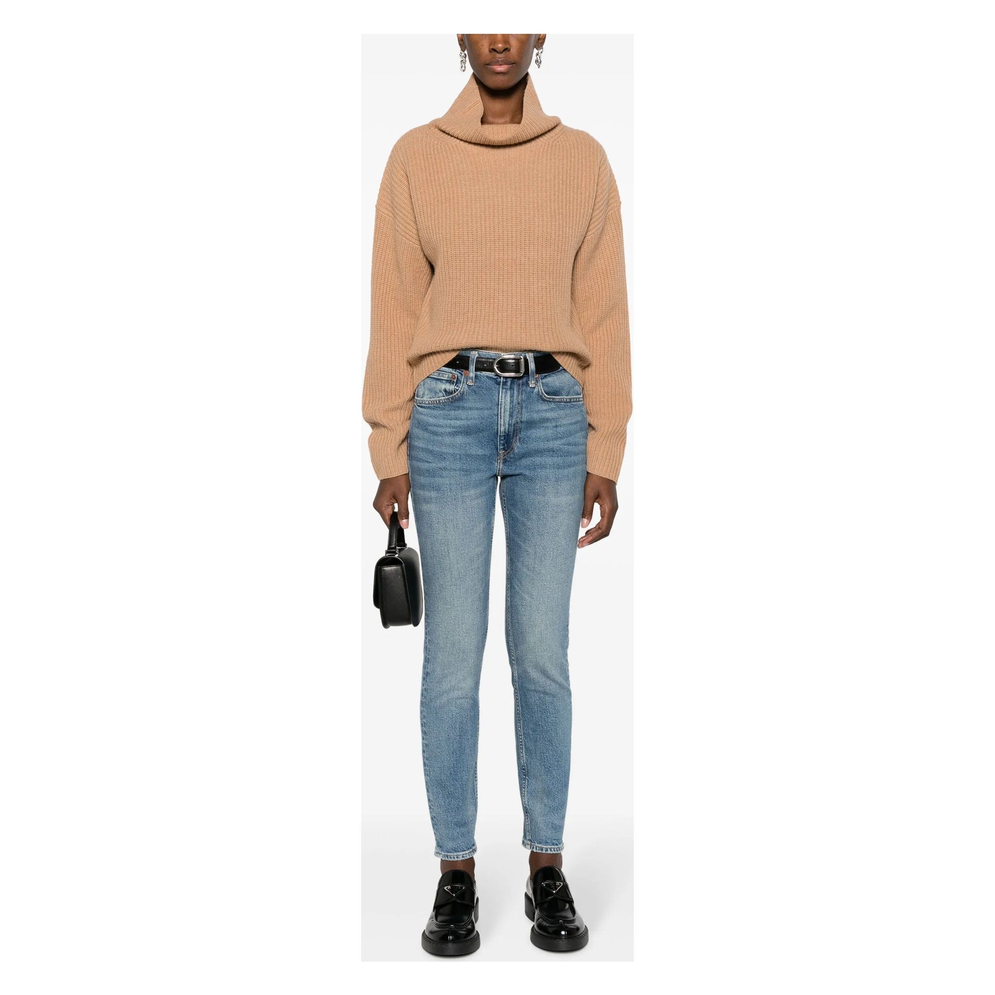 POLO RALPH LAUREN Sportinis nertinis moterims, Smėlio, Long sleeve pullover 2