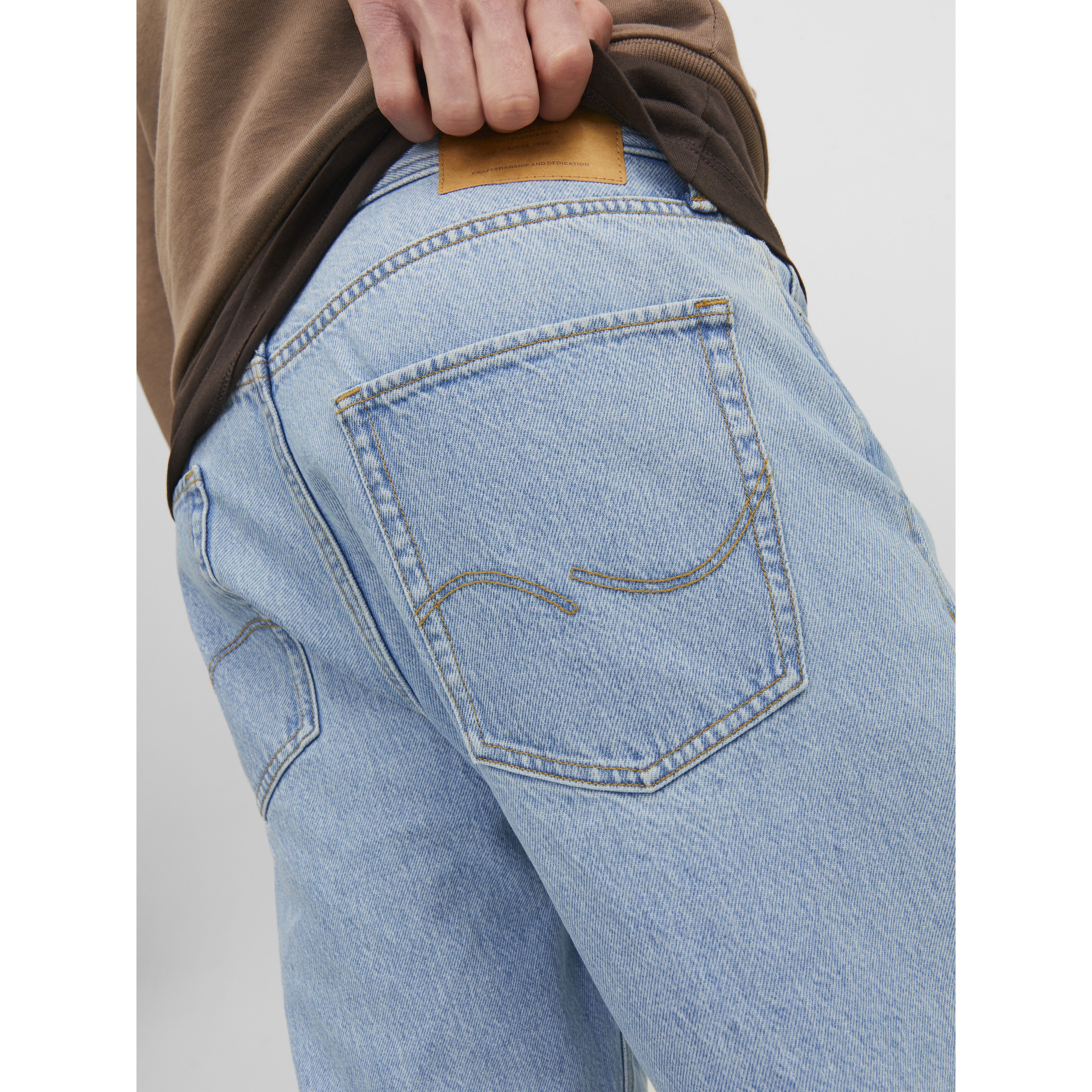 JACK & JONES Platūs džinsai vyrams, Mėlyna, JJIALEX JJORIGINAL SBD 3