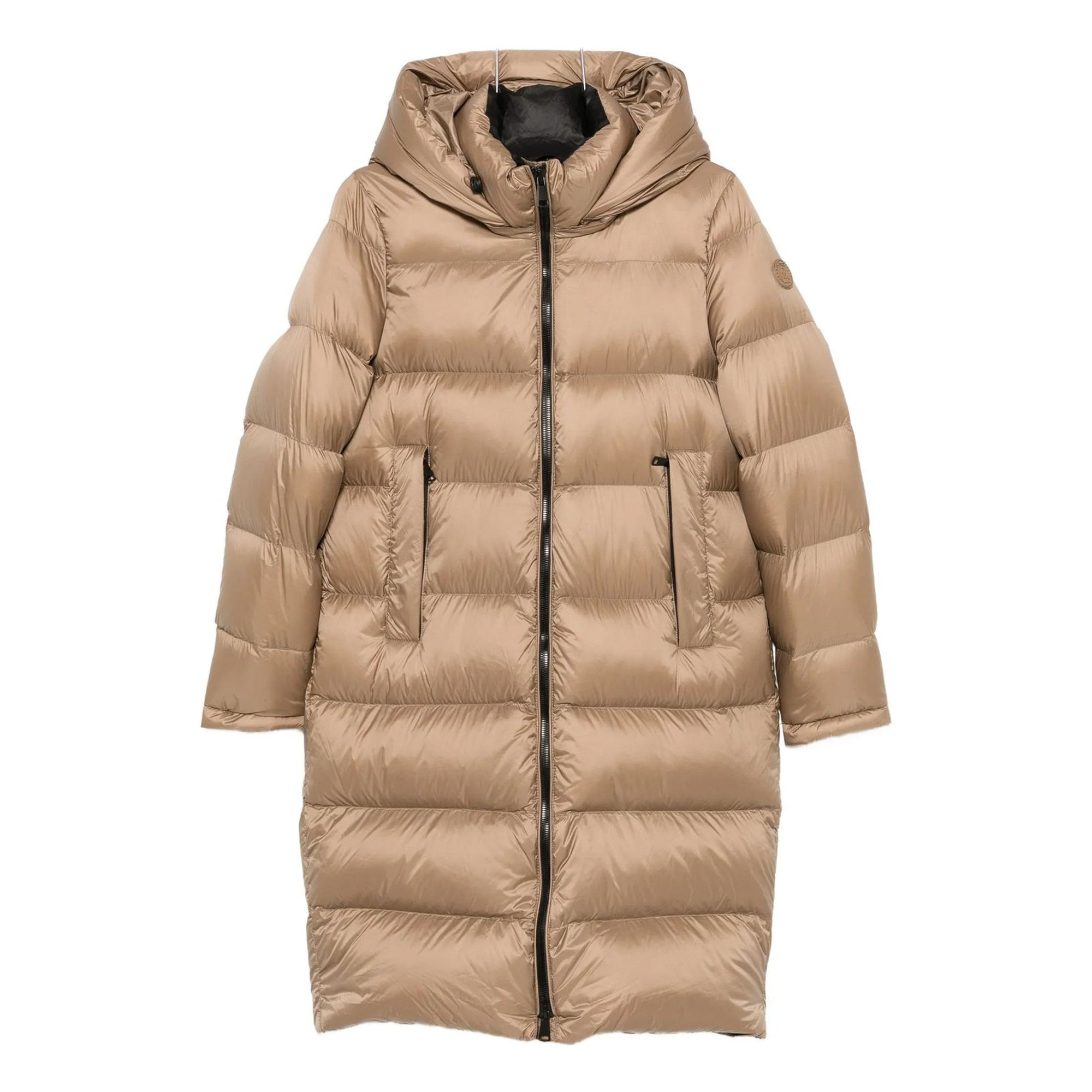 SERGIO MORETTI Pūkinė striukė moterims, Smėlio, Jackets 1