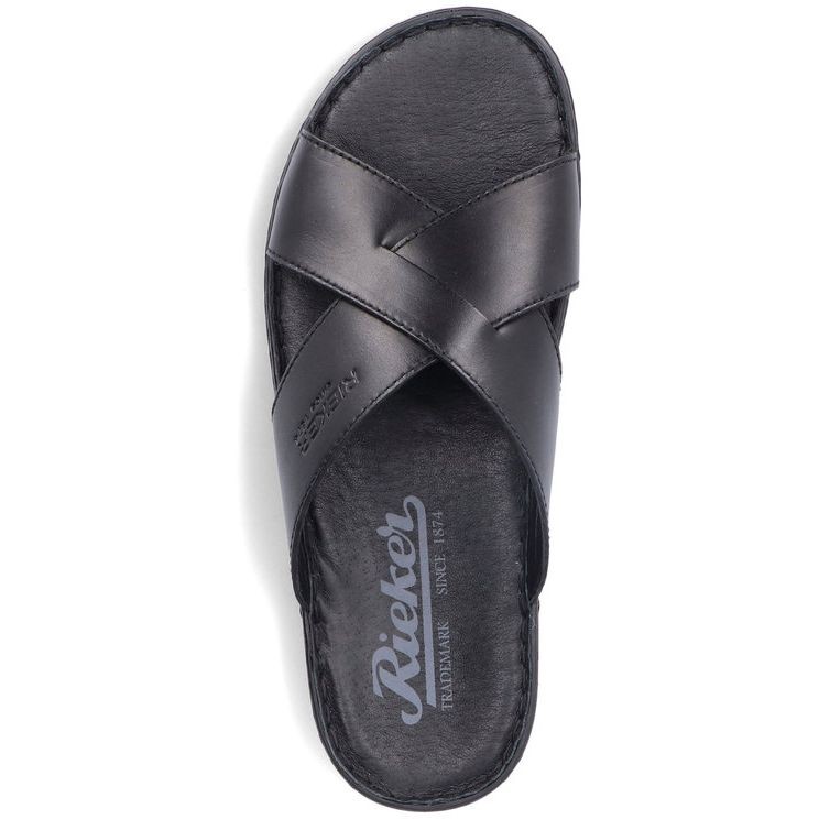 RIEKER Šlepetės vyrams, Juoda, SLIPPERS 4