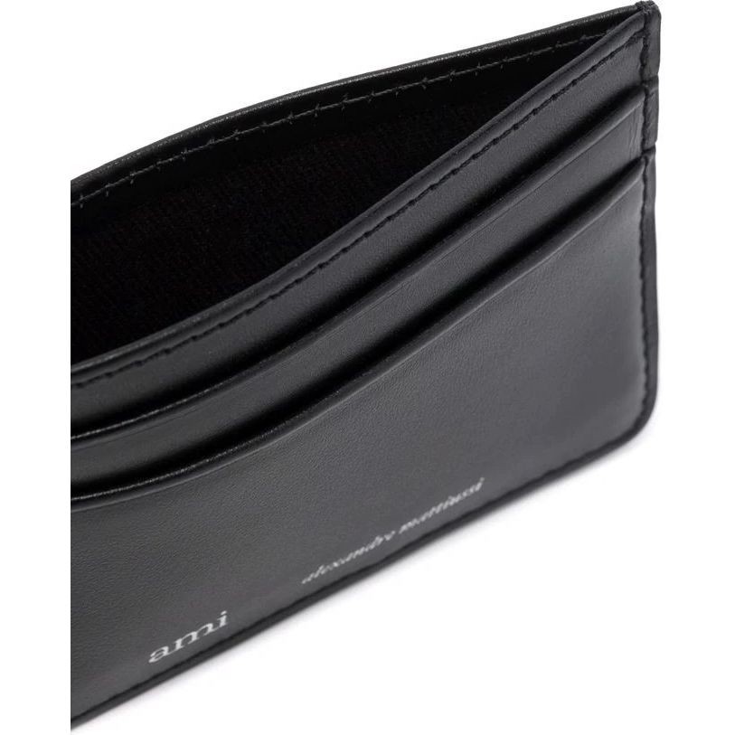 AMI PARIS Kortelių dėklas, Juoda, Ami card holder 3