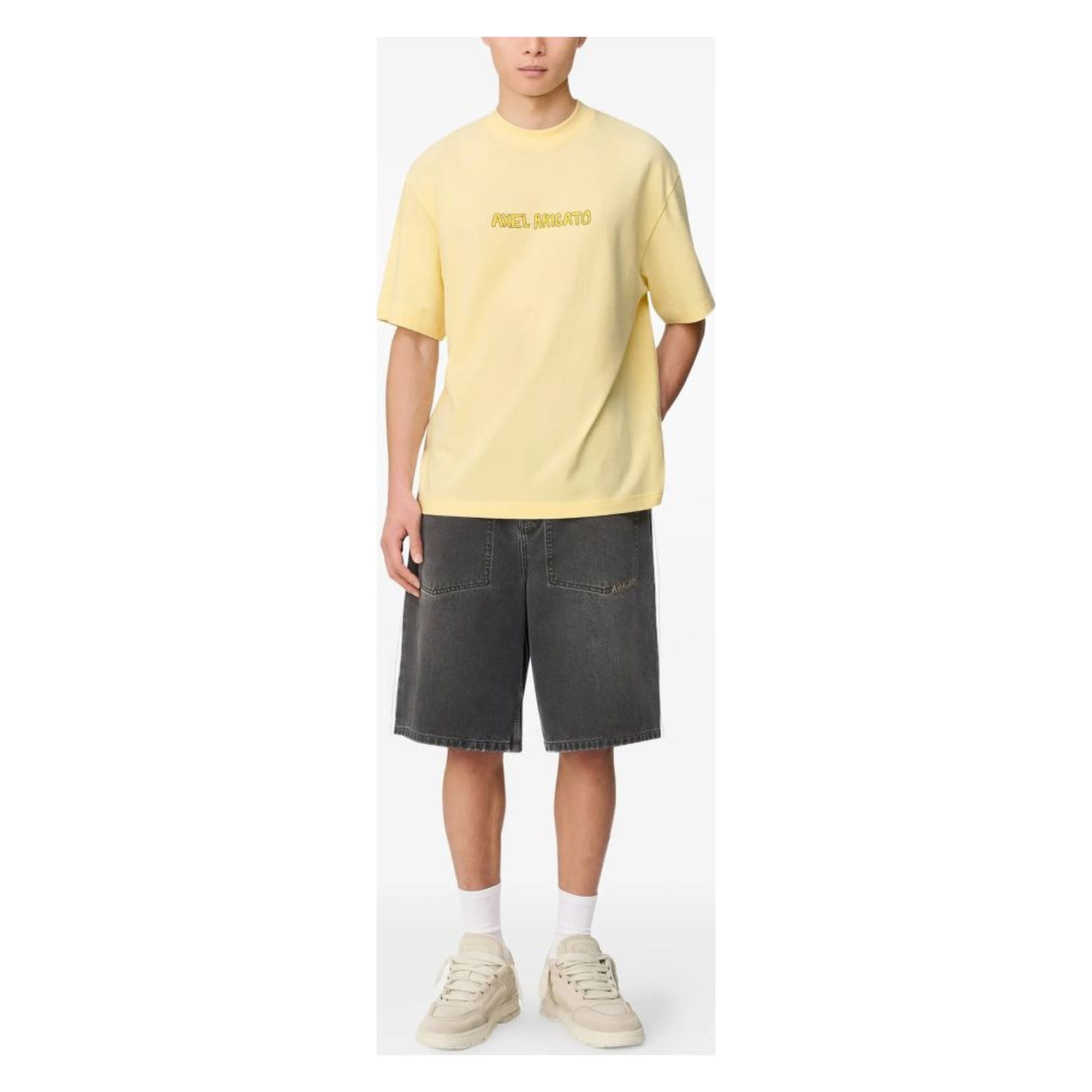 AXEL ARIGATO Šortai vyrams, Pilka, Invert denim shorts 2