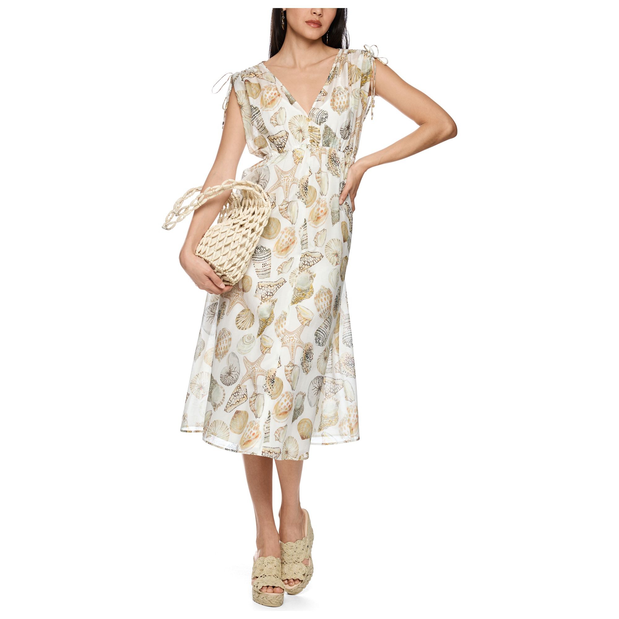 MARC CAIN Midi suknelė moterims, Balta, Dress 2