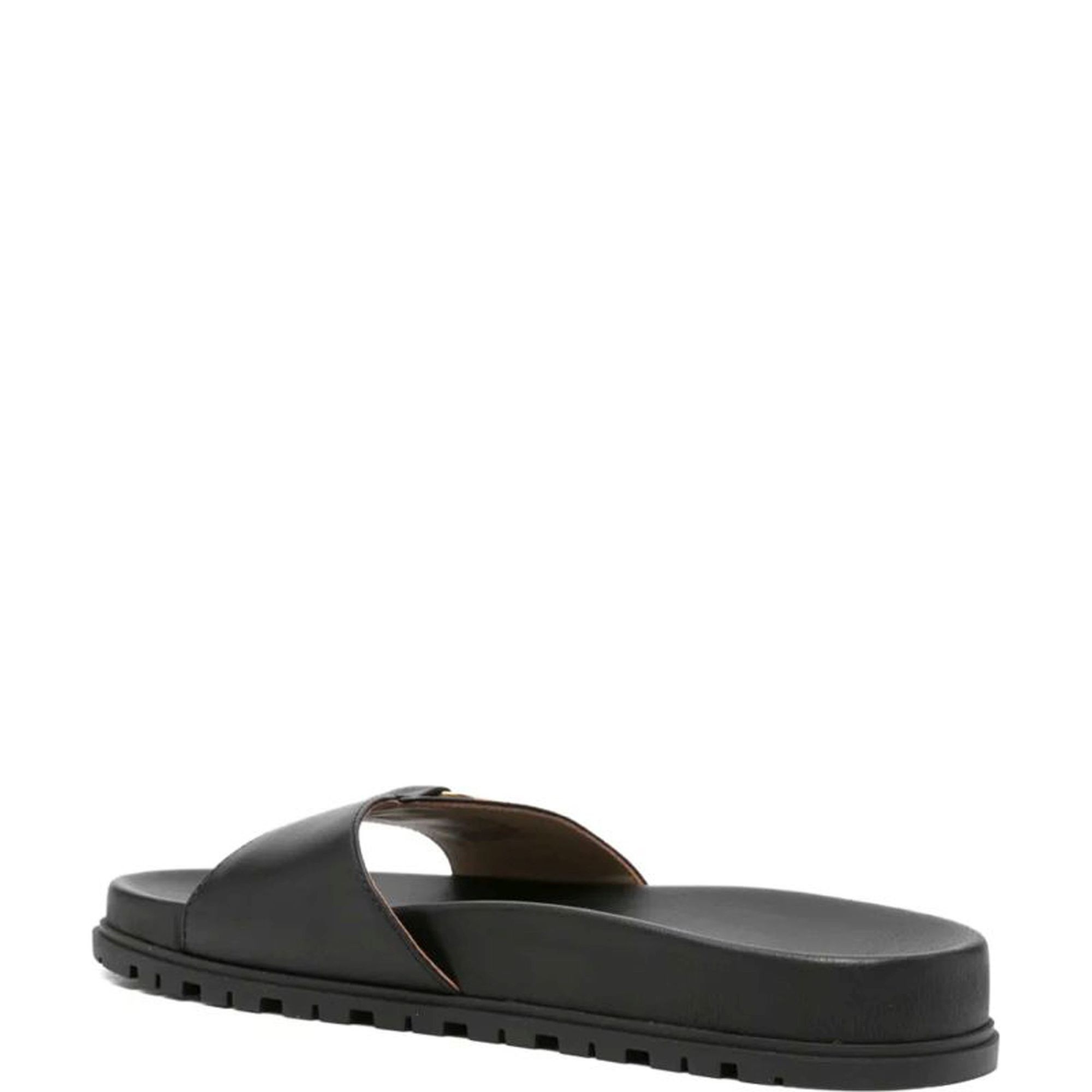 LAUREN RALPH LAUREN Guminės šlepetės moterims, Juoda, Tasha slide-sandals-slide 3