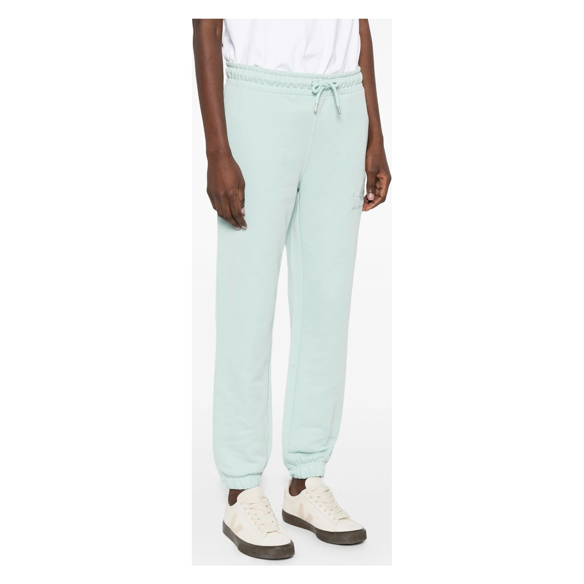 GANT Kelnės moterims, Mėlyna, REG TONAL SHIELD SWEATPANTS 3