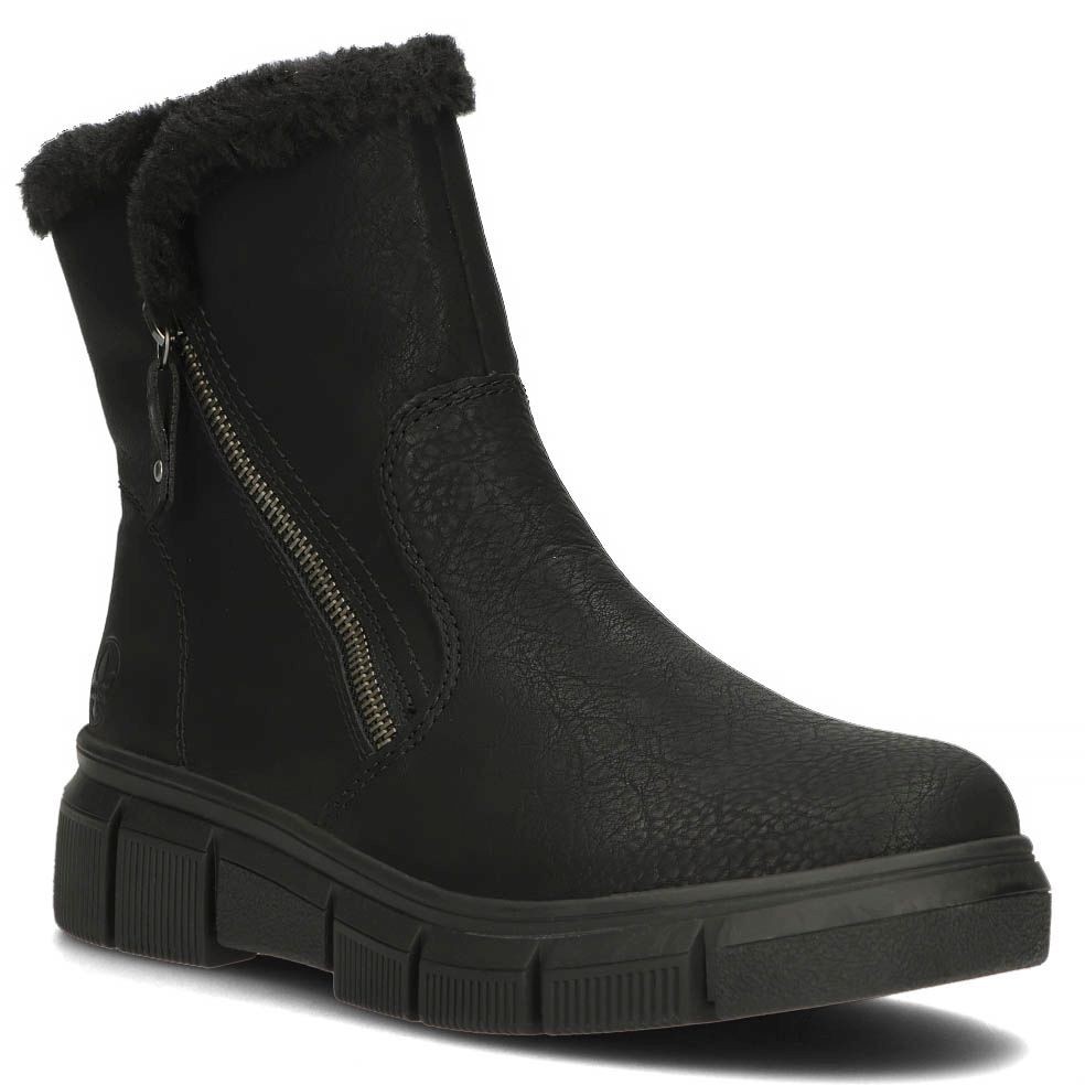 RIEKER Aulinukai moterims, Juoda, BOOTIES 1