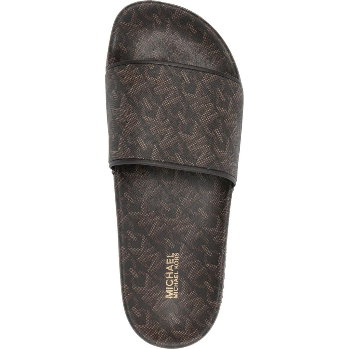 MICHAEL KORS Guminės šlepetės moterims, Ruda, Gilmore slide 4