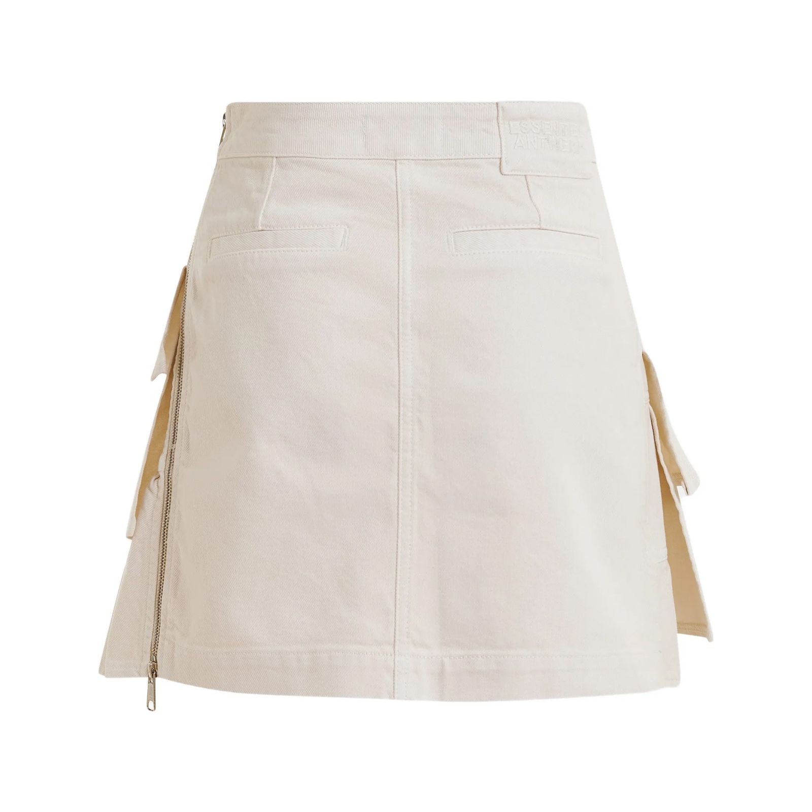 ESSENTIEL ANTWERP Mini sijonas moterims, Smėlio, 1 colour denim miniskirt 7