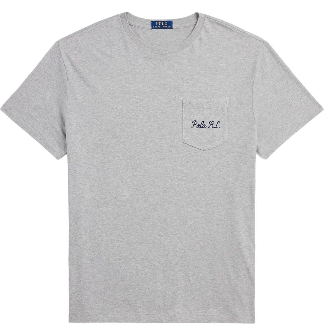 POLO RALPH LAUREN Marškinėliai trump. rankovėmis vyrams, Pilka, Short sleeve-t-shirt