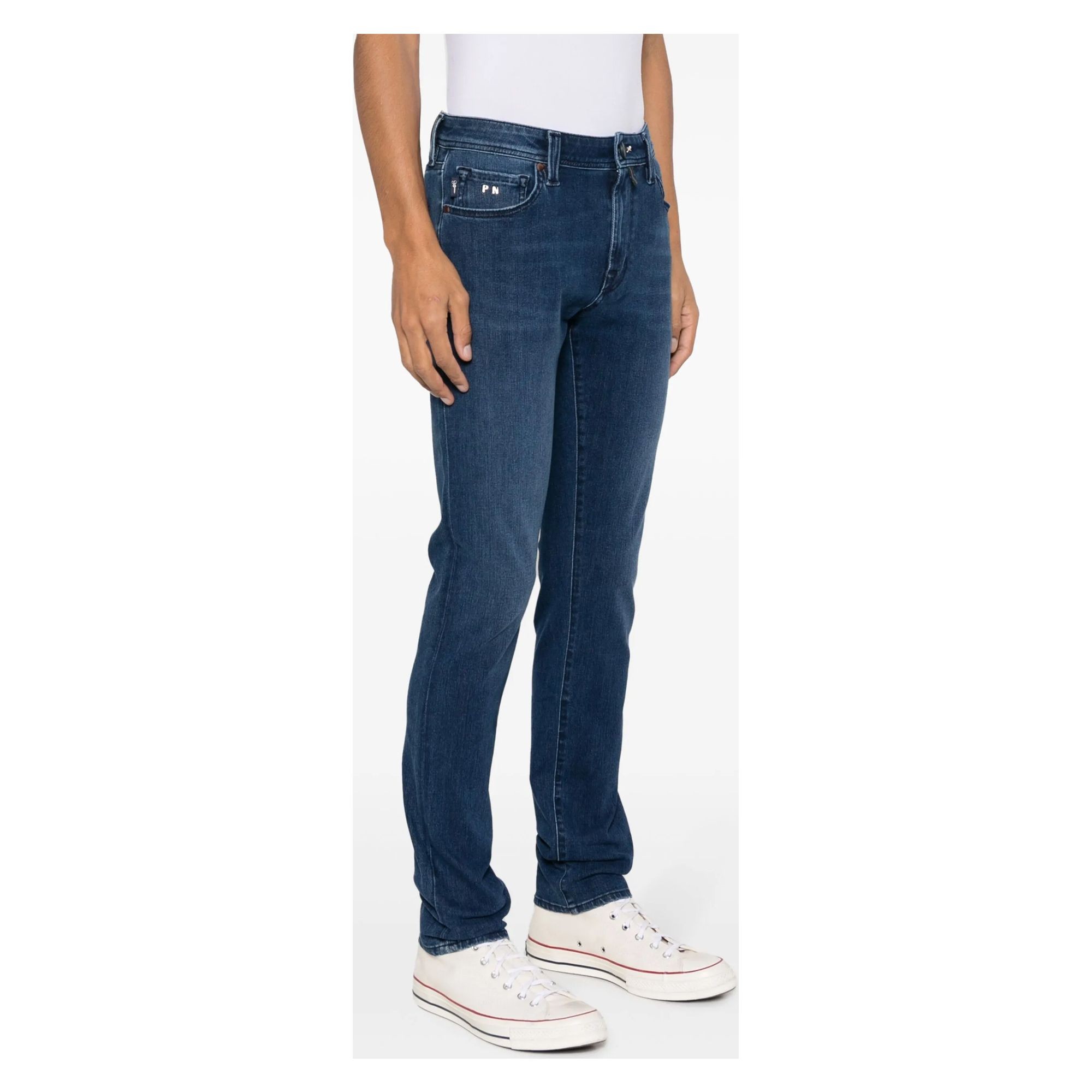 TRAMAROSSA Tiesūs džinsai vyrams, Mėlyna, Leonardo stretch jeans 3