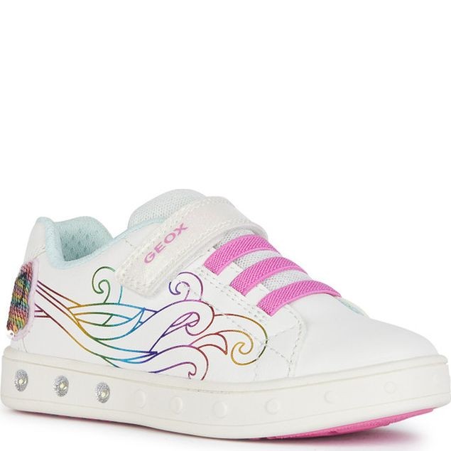GEOX Laisvalaikio bateliai mergaitėms, Balta, Skylin sneakers, geoj458wc000bcc0653 2