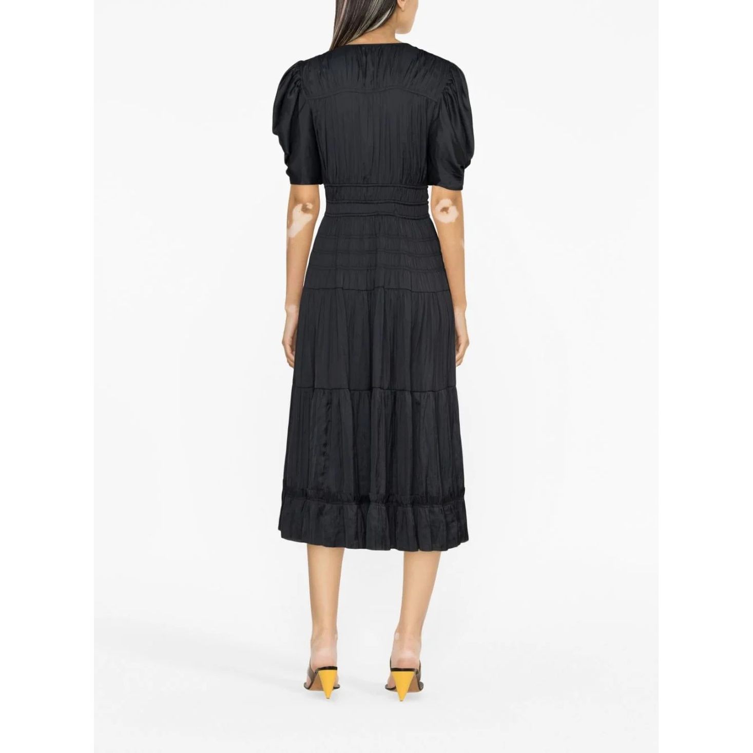 ULLA JOHNSON Midi suknelė moterims, Juoda, Daria Dress 3