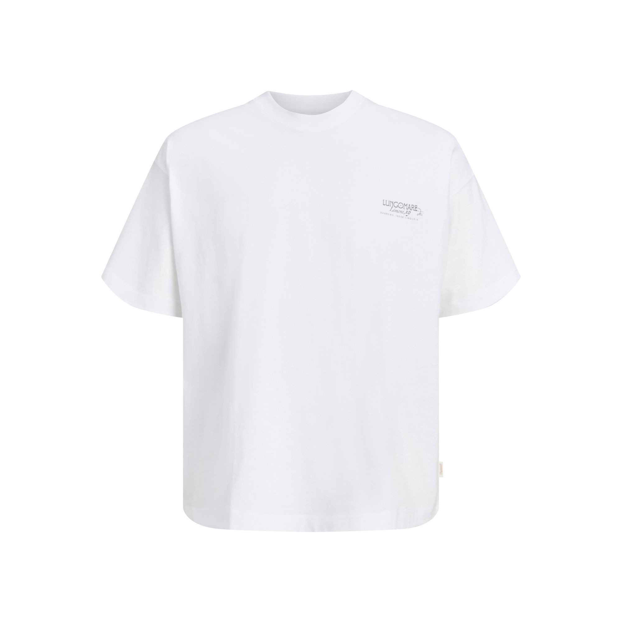 JACK & JONES Marškinėliai vyrams, Balta, Coted azur mono back 1