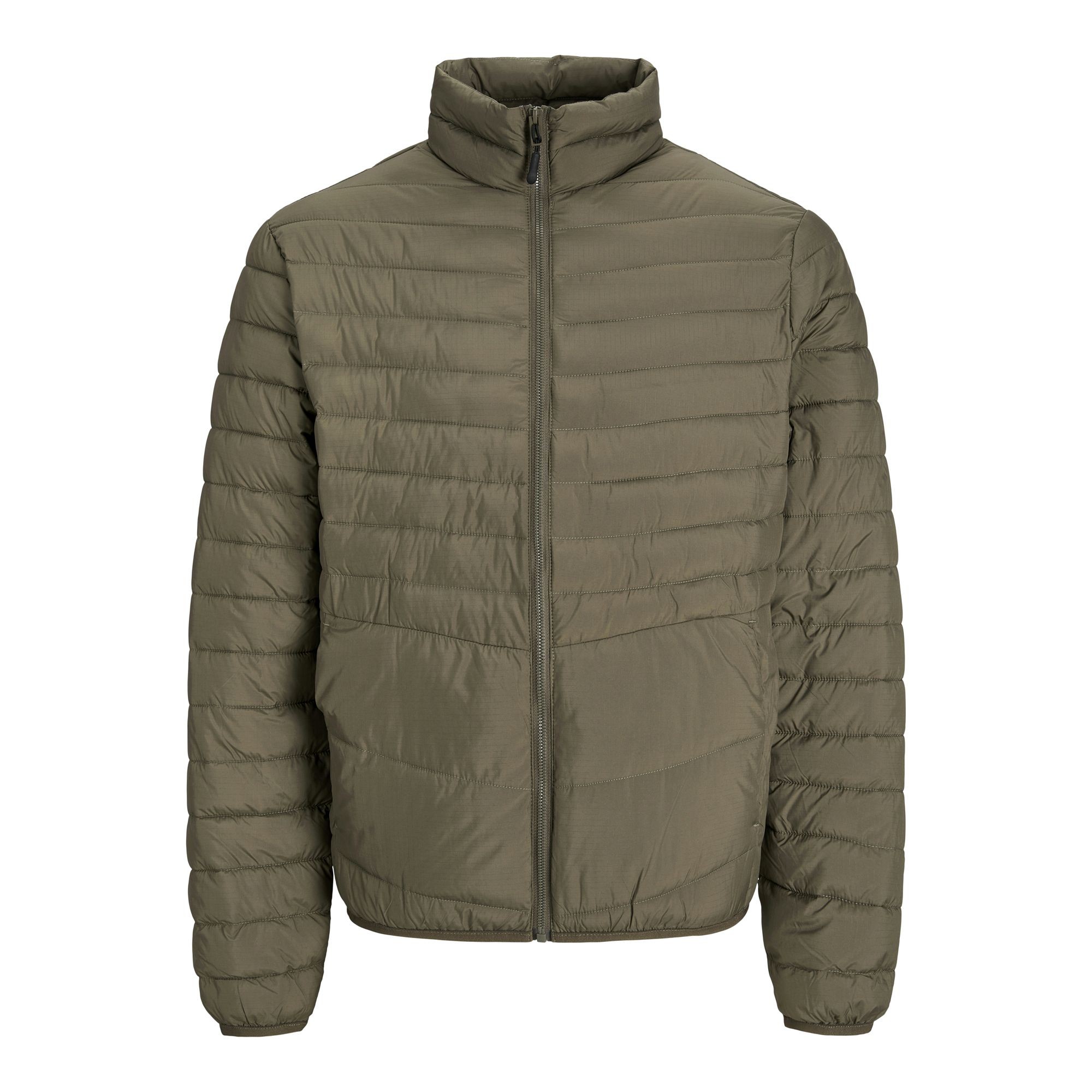 JACK & JONES Lengva striukė vyrams, Chaki, State packable puffer collar 1