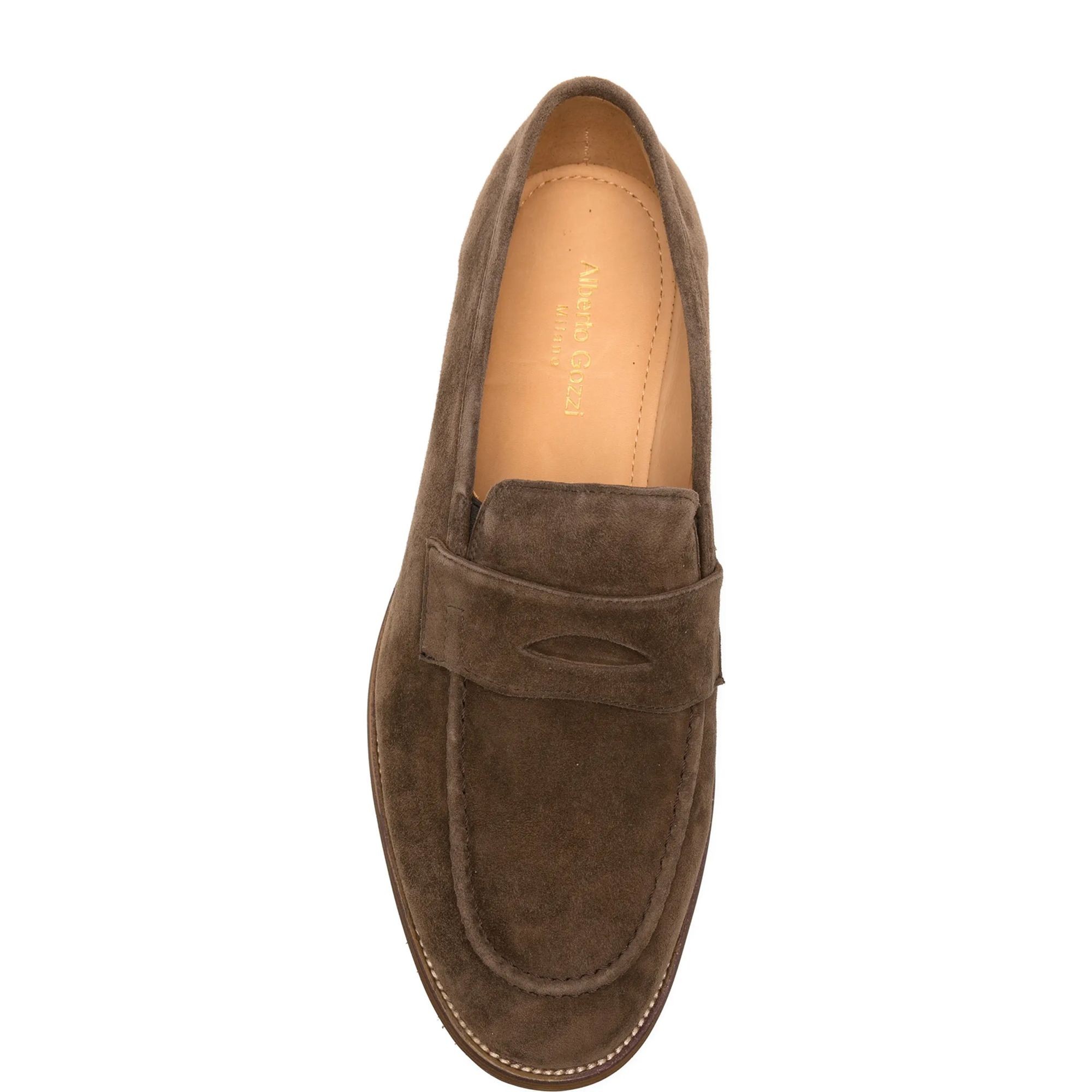 ALBERTO GOZZI Loaferiai vyrams, Ruda, Loafers 4