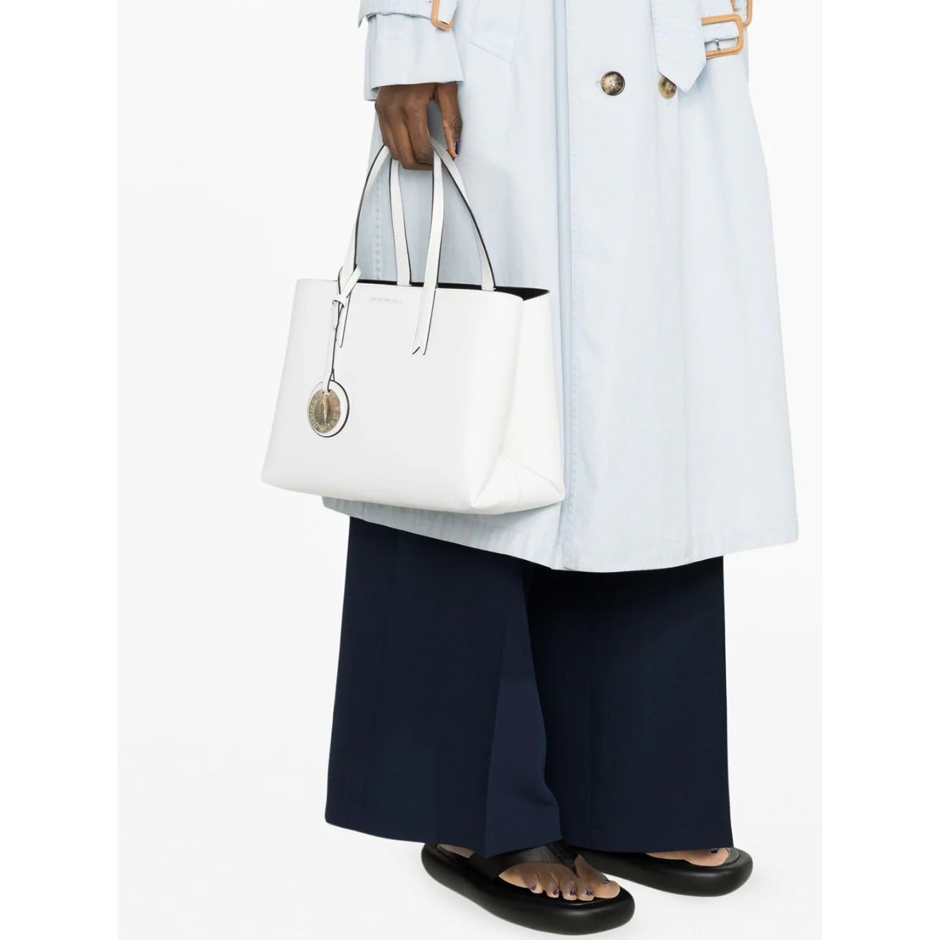 EMPORIO ARMANI Pirkinių krepšys moterims, Balta, Shopping bag 3